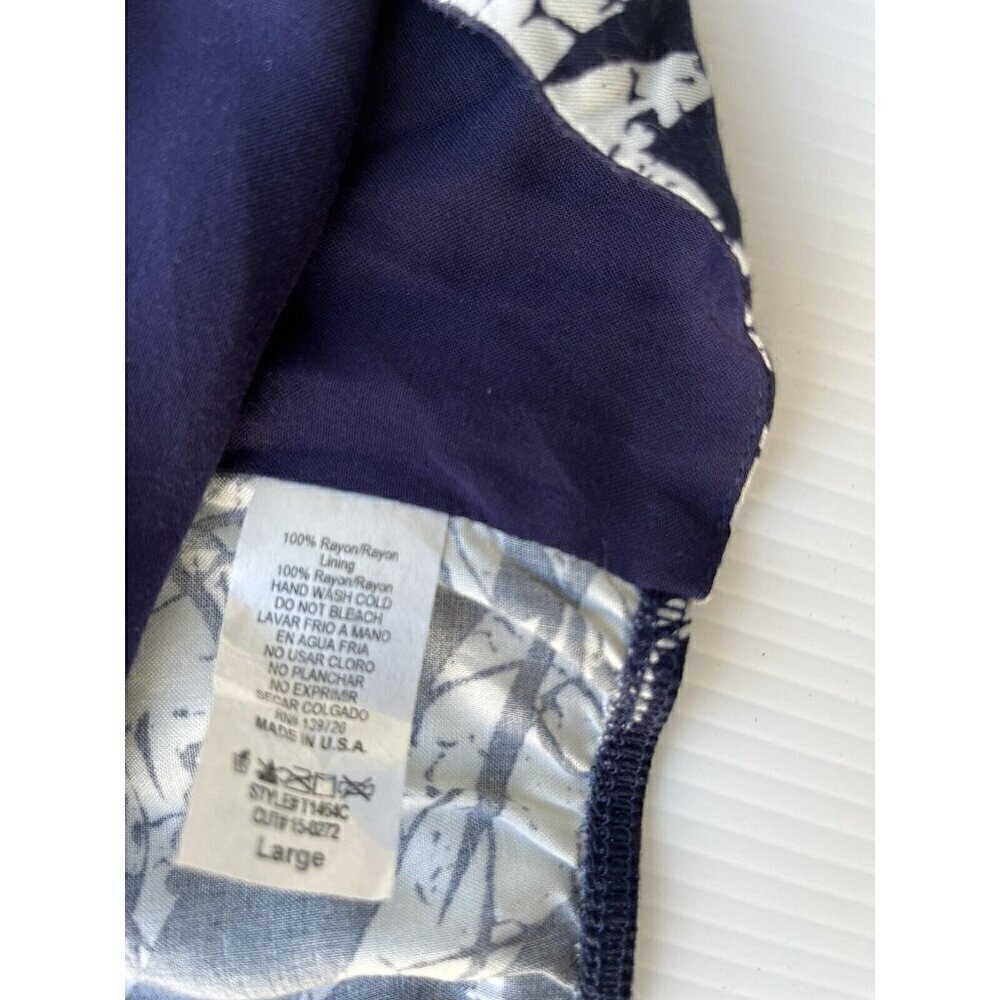 Swell Women's Palmia Floral Navy Blue Tie Front Crop Top Size S M L - Picture 5 of 11